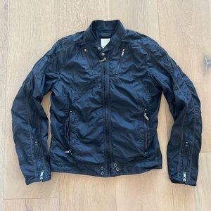 Diesel Black Mesh-Lined Jacket Size L but fits like a Medium